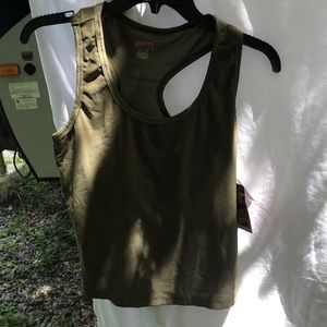 Green new Soffee wicking sports top, size XL with tags.